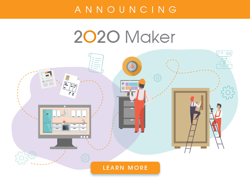 2020 Maker custom cabinet design and manufacturing software