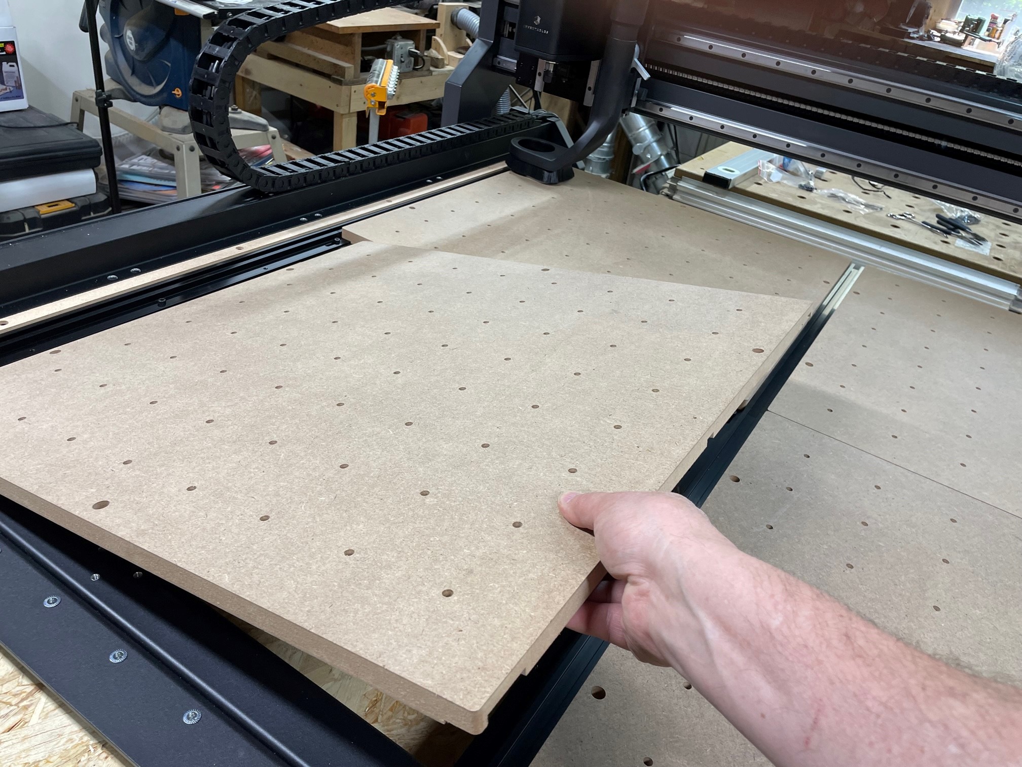 X-Carve Pro installing spoilboards