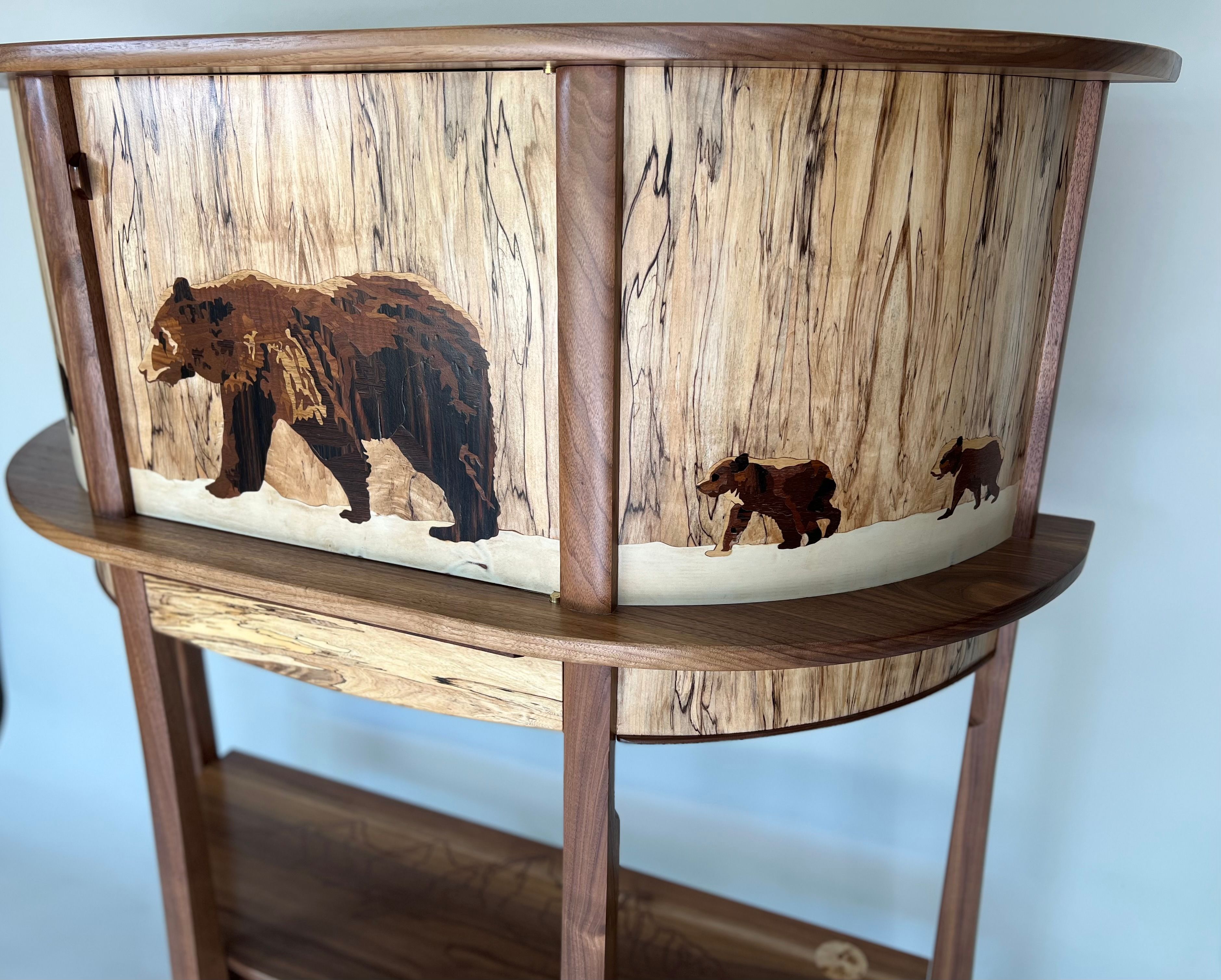 Wayne Delyea grizzly marquetry