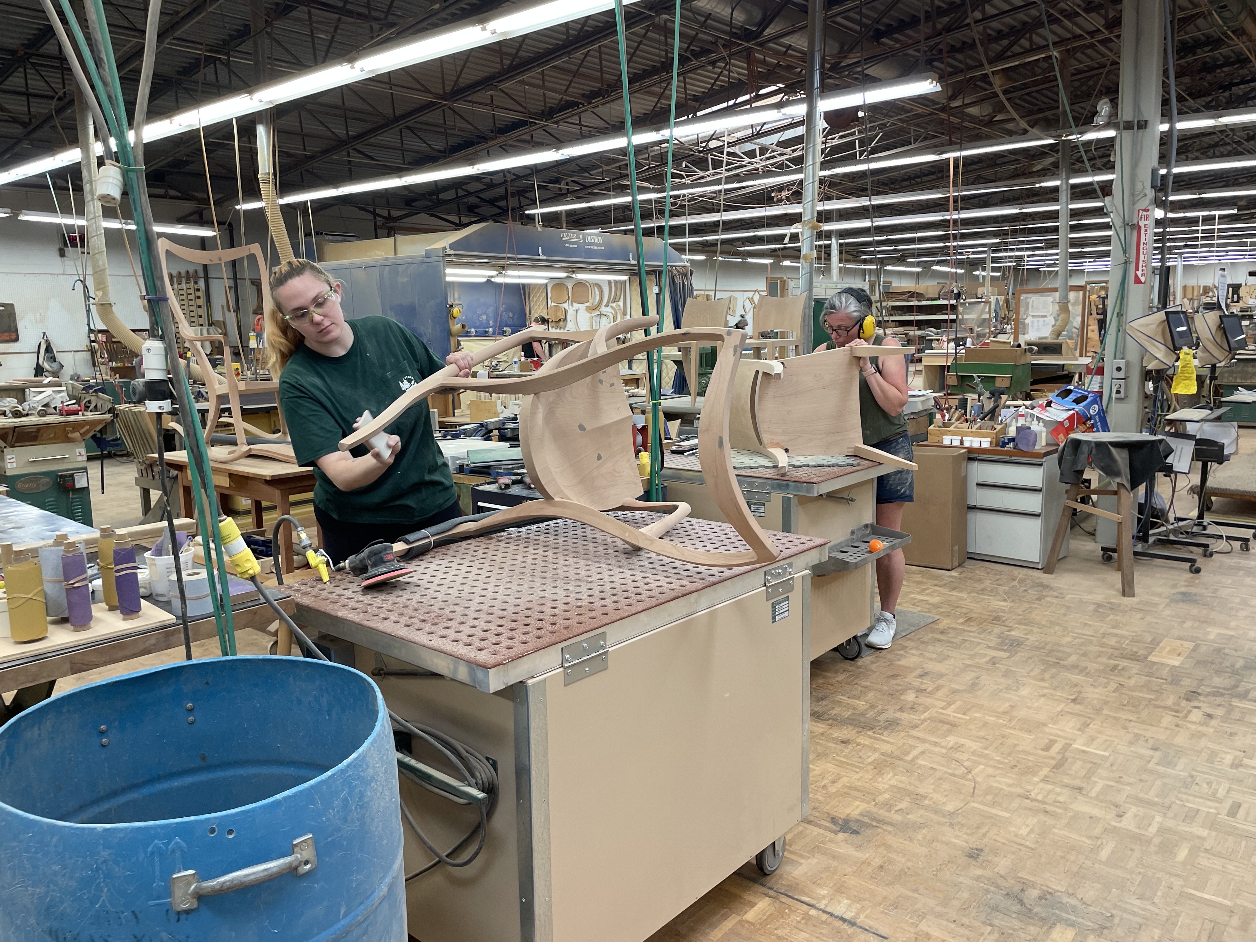 Thos. Moser chair area