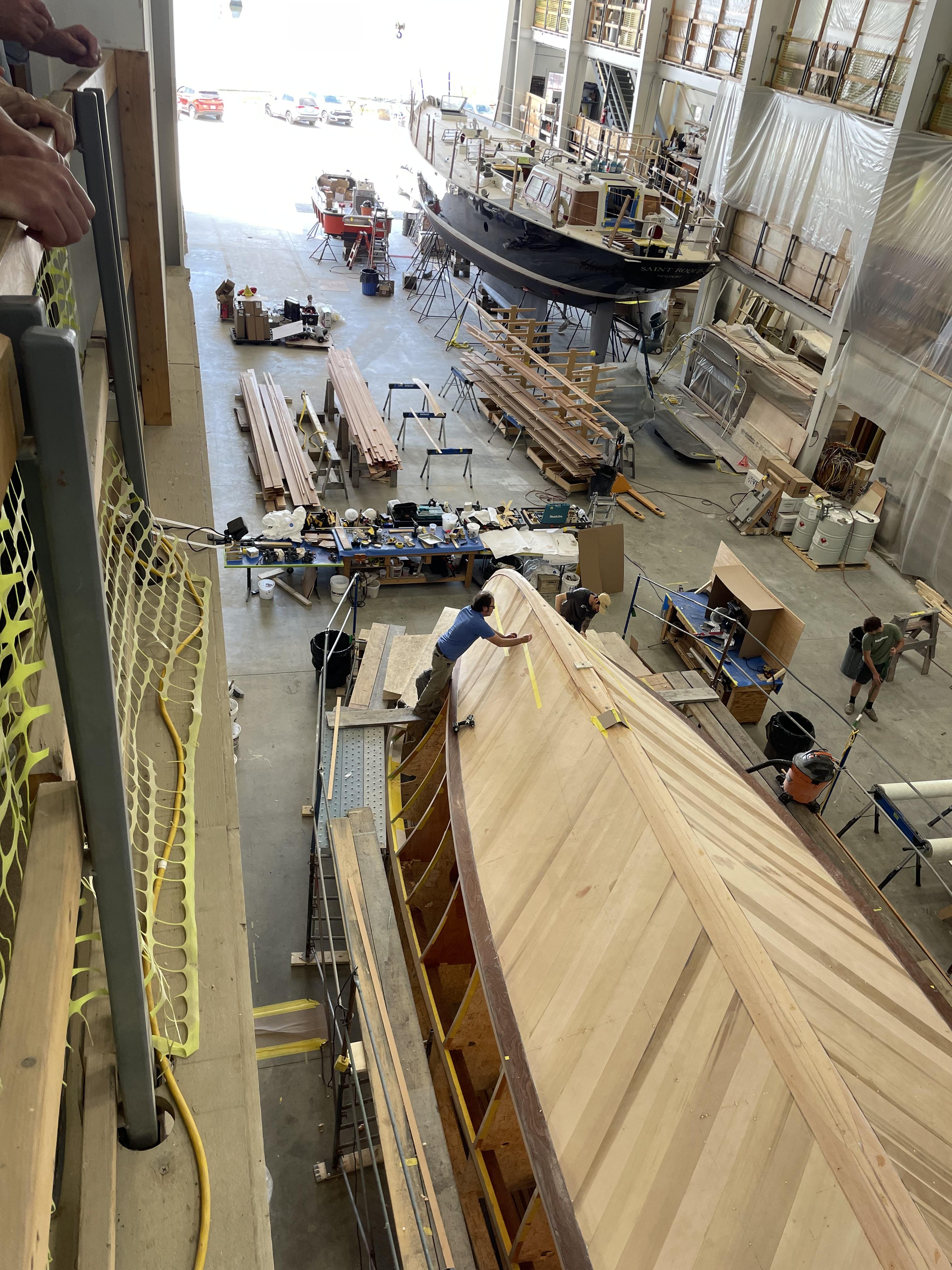 Lyman-Morse boat in progress