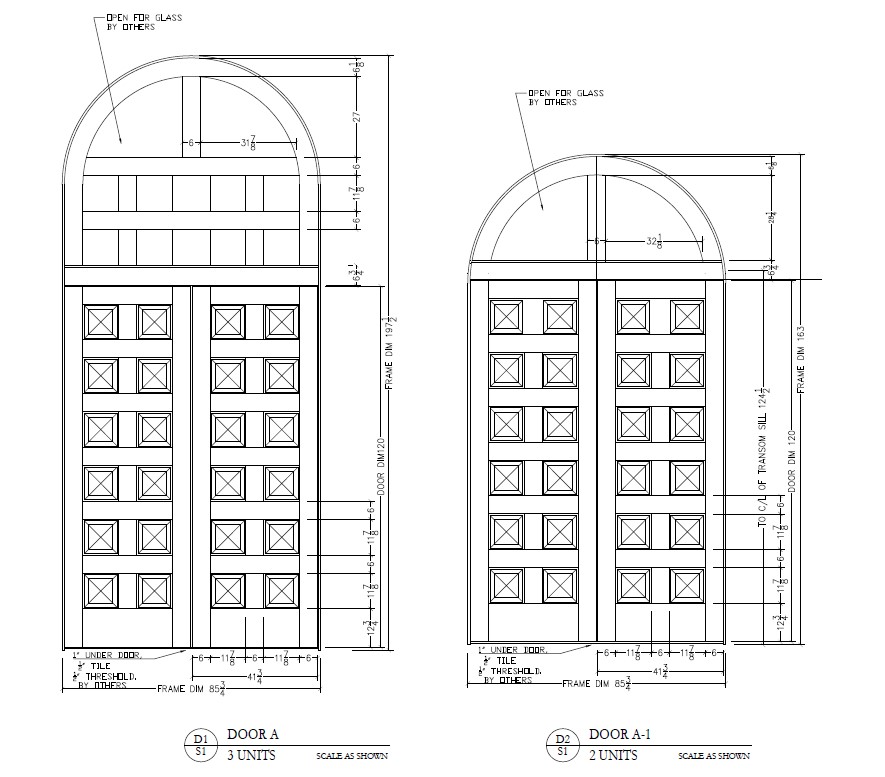 Pricing Survey church doors drawings