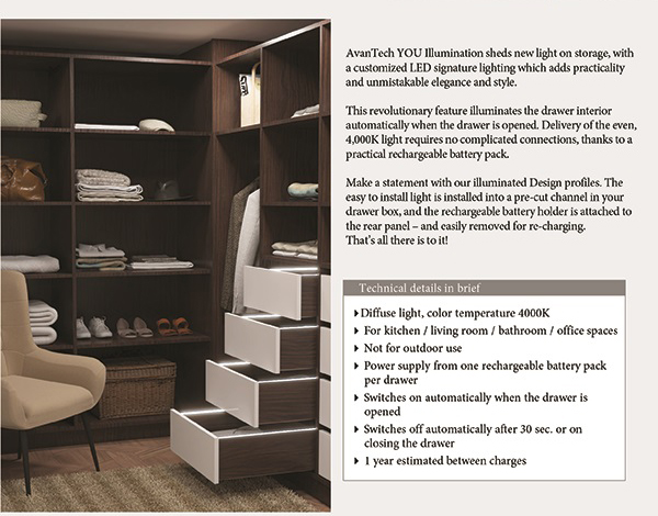 Avantech You Wood Drawer Illumination