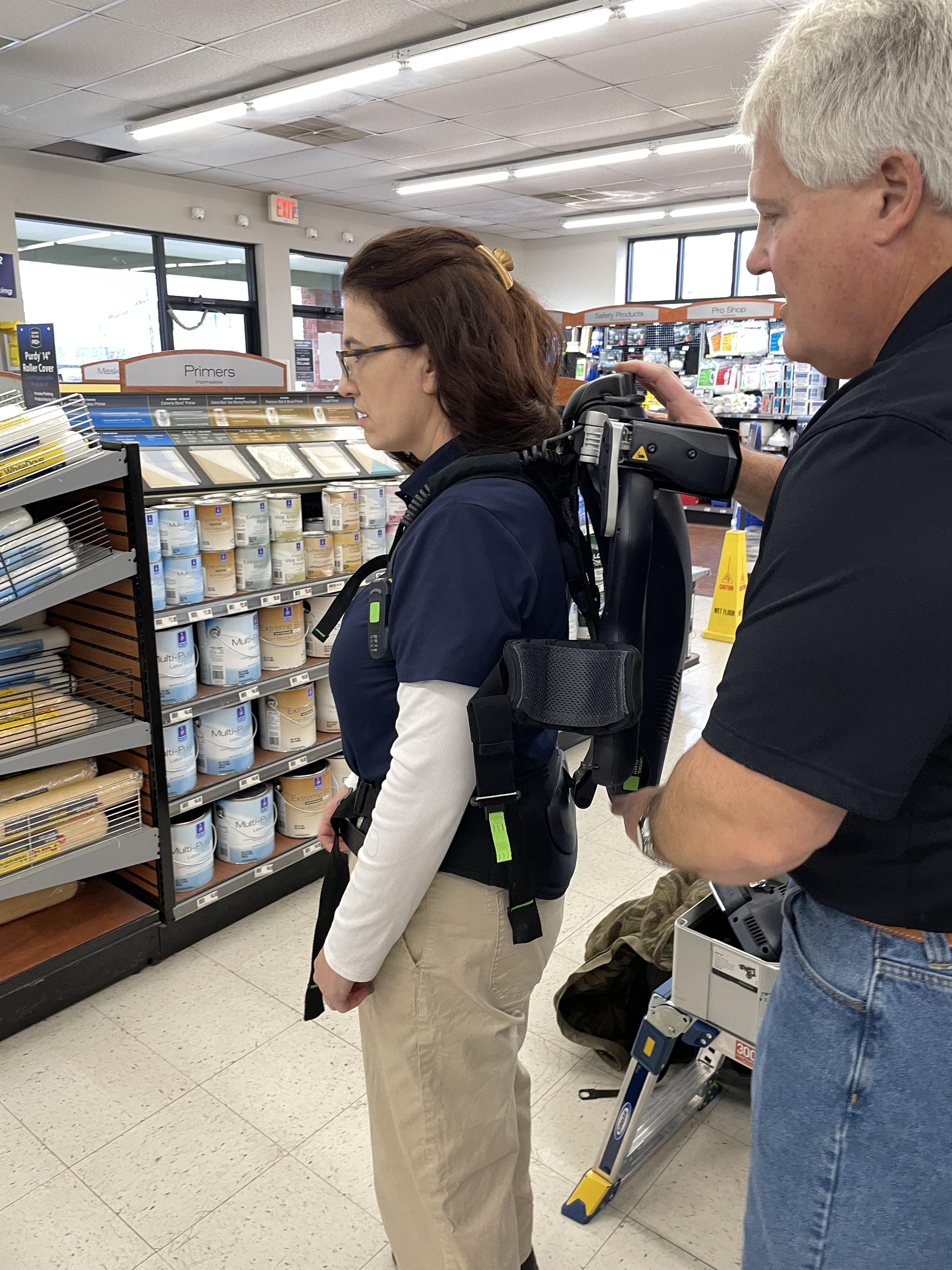 Festool ExoActive exoskeleton fitting