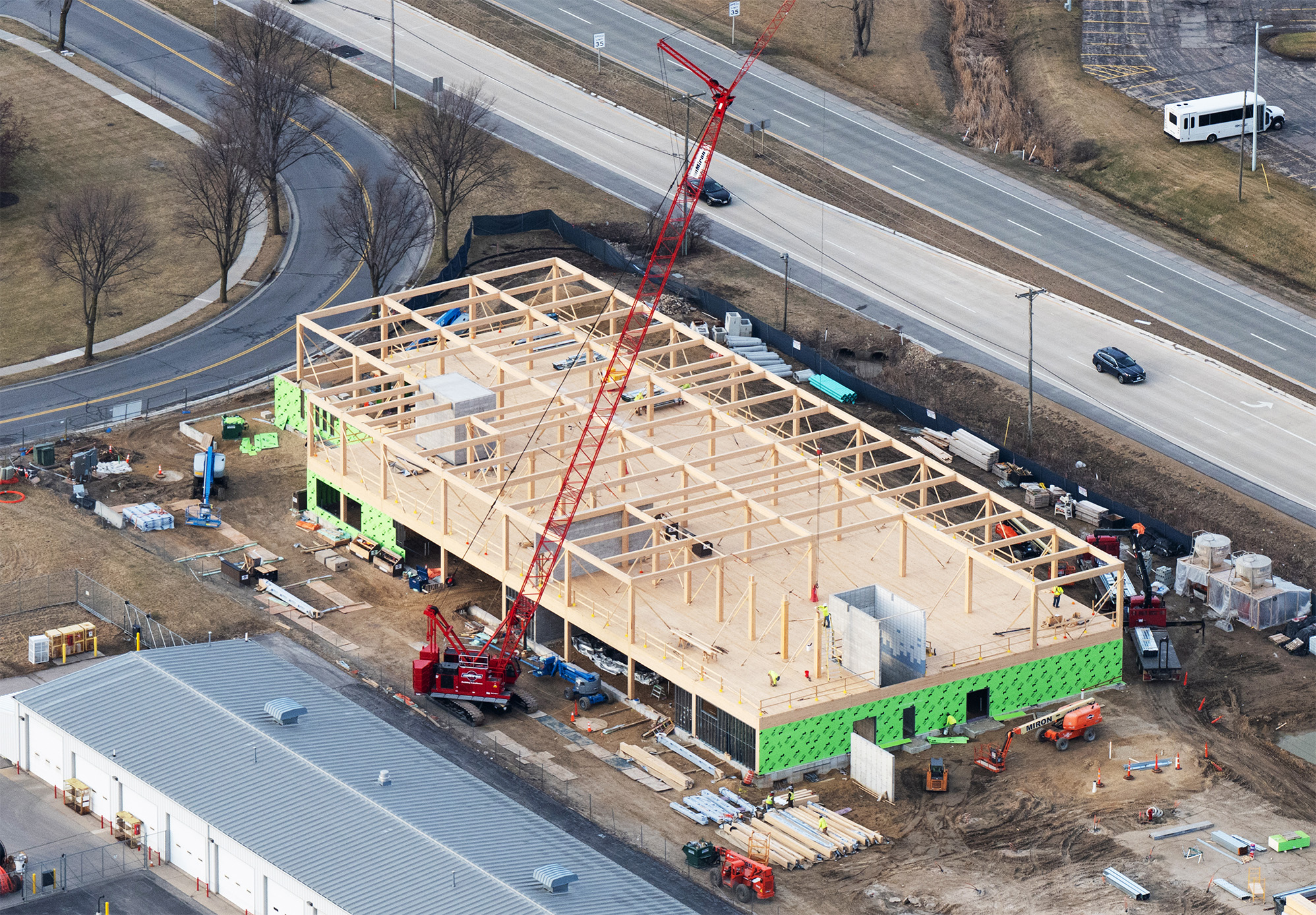 Mercer Mass Timber begins construction on men's shelter in Wisconsin