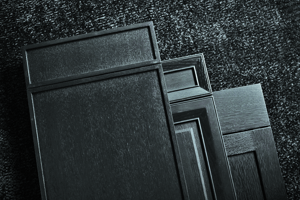 WoodMode matte black doors