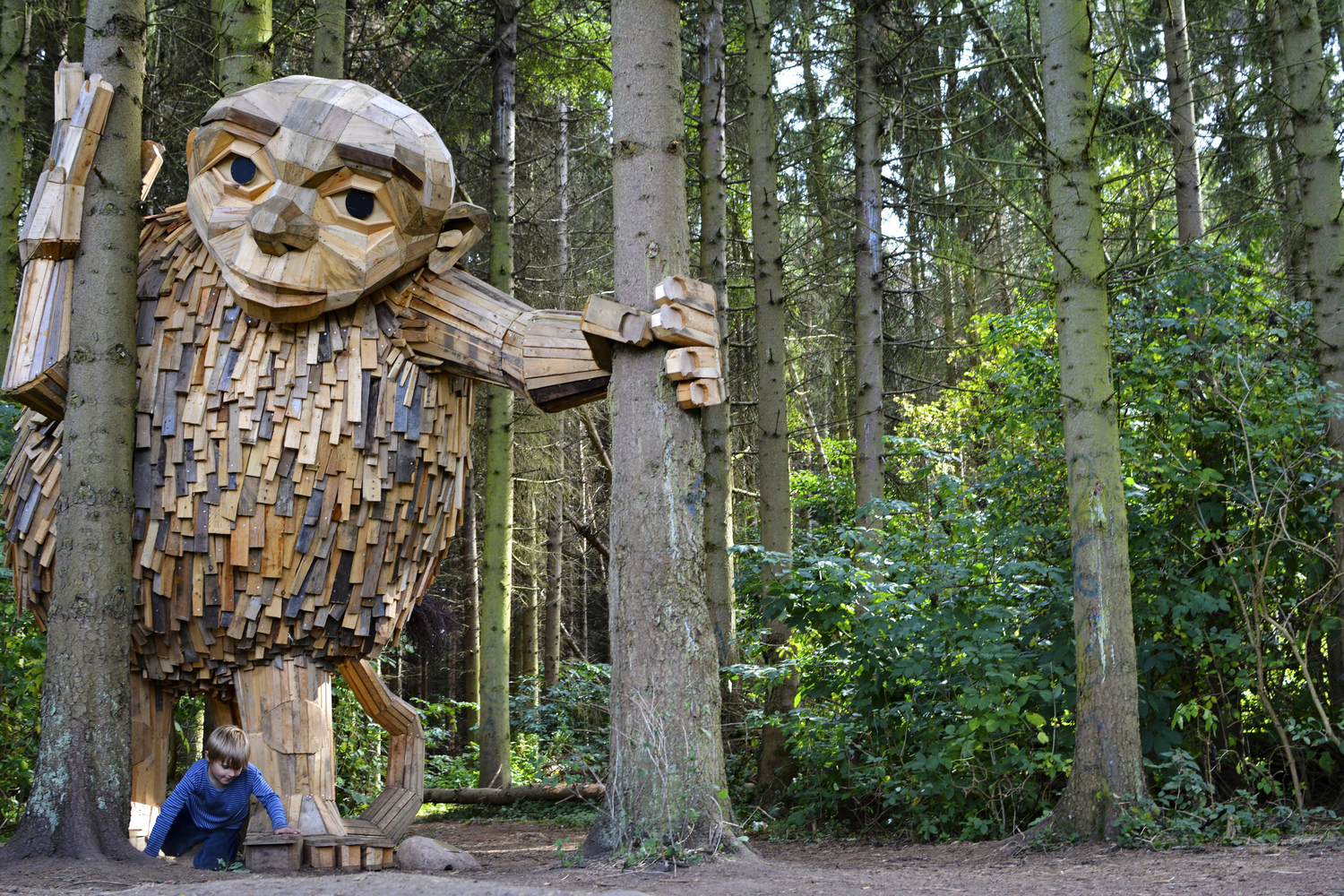 Mysterious wooden giants appear in forest | Woodworking Network