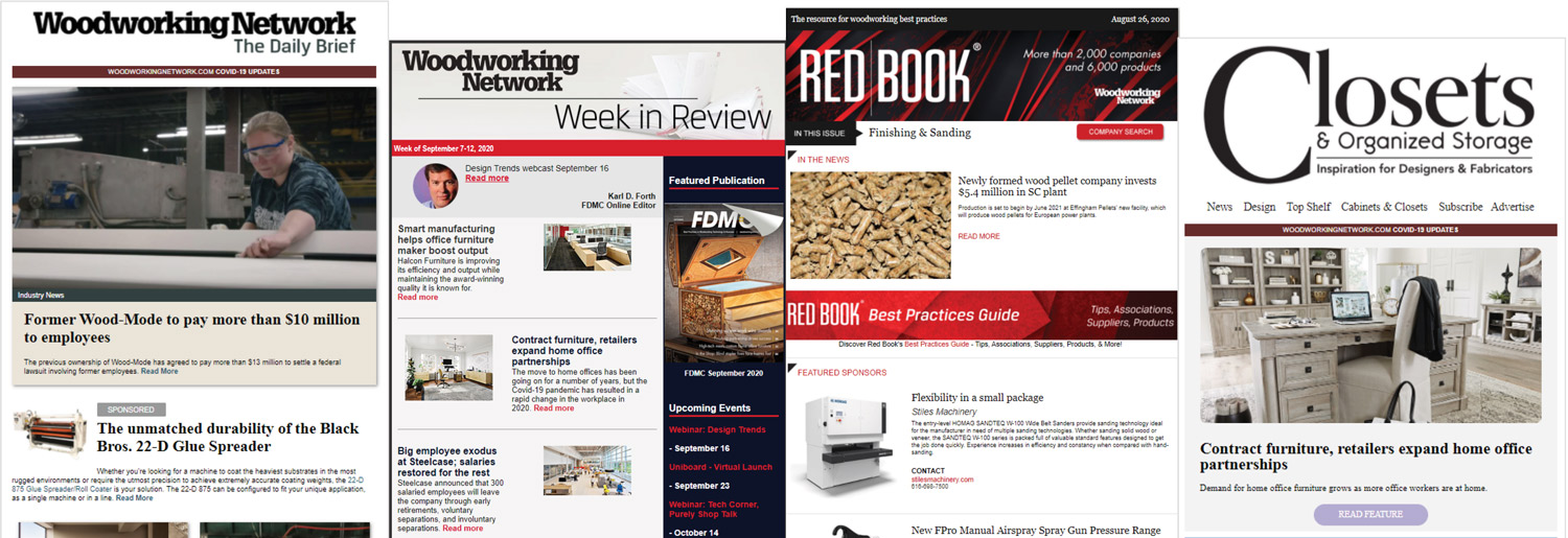 Woodworking Network email newsletters