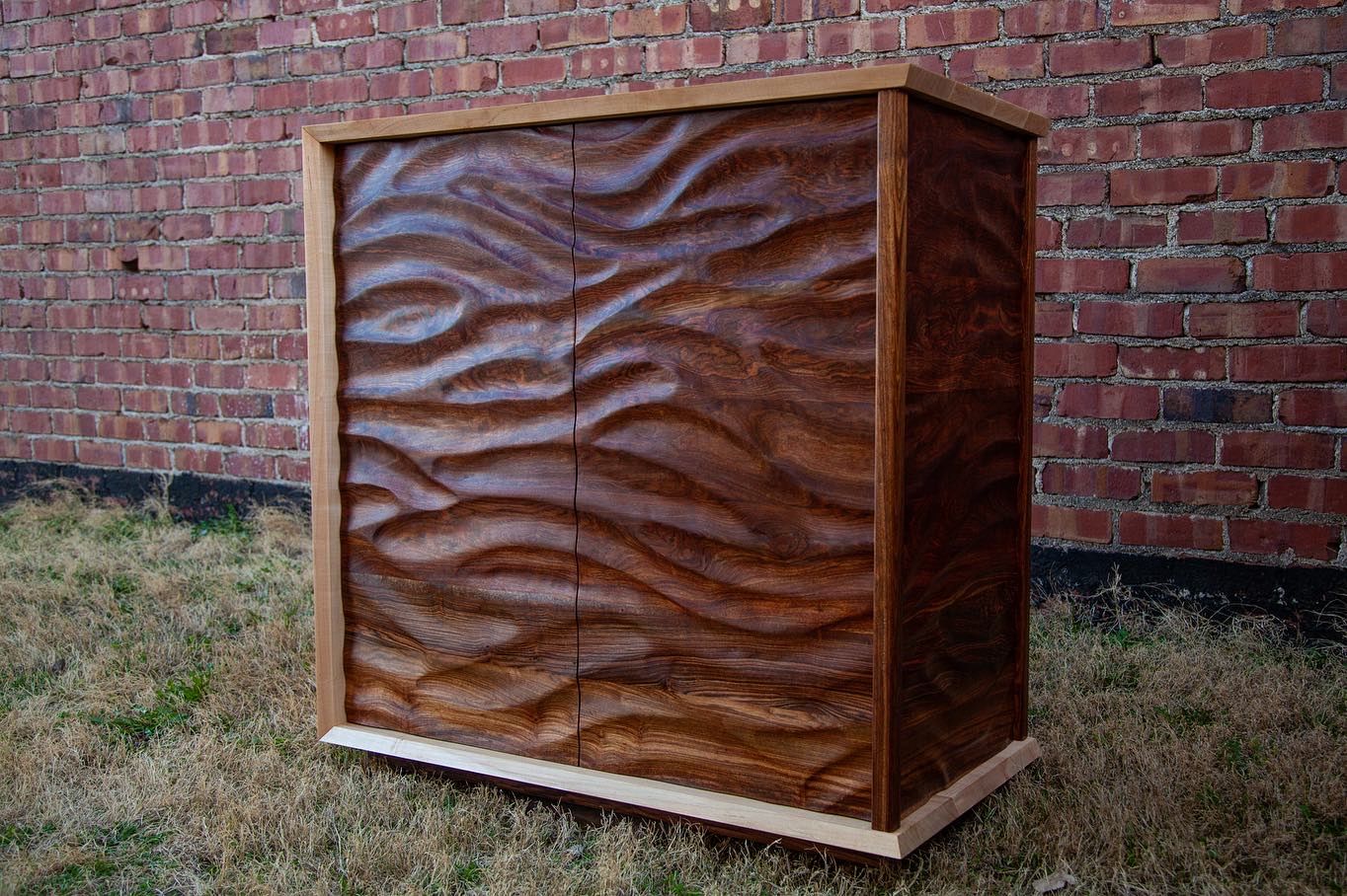 Zack Schaffer's tiger maple Johnson dresser