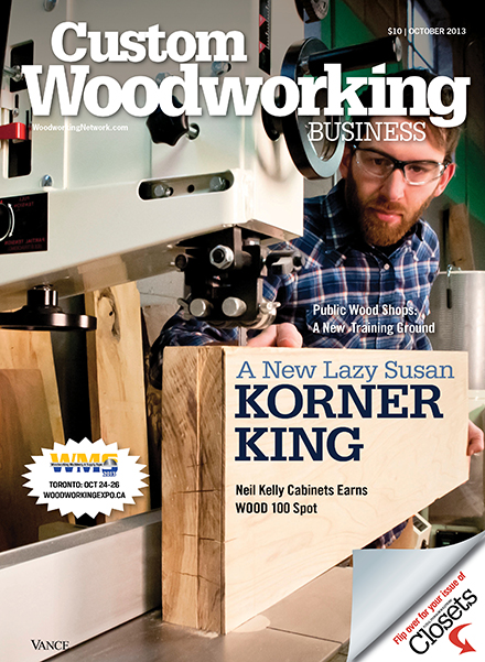 Custom Woodworking Business October 2013