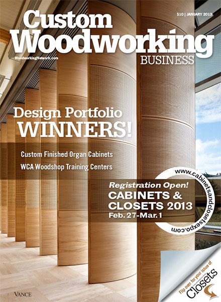 Custom Woodworking Business January 2013
