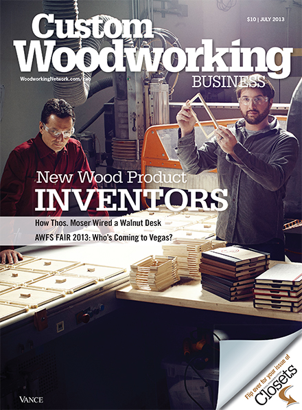 Custom Woodworking Business July 2013