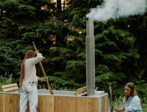 Goodland wood-fired hot tub