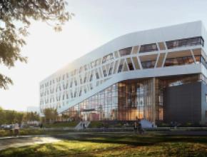 Mass timber academic building built on two-eyed seeing concept.