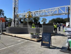 3D printed house at Builders Show 2022