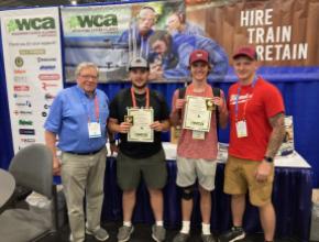 Cedar Ridge High School Students with WCA Green Credentials