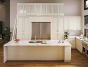 Innovation Cabinetry seaside dune shaker kitchen