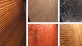 Rough Cut Textured Veneer Carries Tactile, Optical Effect