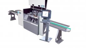 High-speed optimizing crosscut saw
