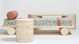 Cross-laminated timber furniture collection