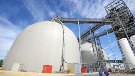 Drax wood pellet storage dome