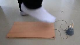 Footsteps generate electricity