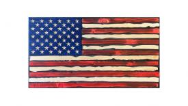 Hand carved Flags of Valor