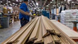 Patrick Industries wood moulding production