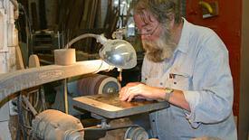 Garry Knox Bennett in his shop