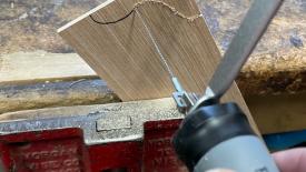 Cutting with Spyral coping saw