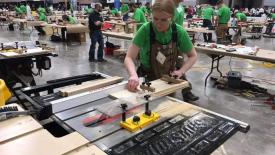 Madison College student Cat Cole competes at SkillsUSA Wisconsin