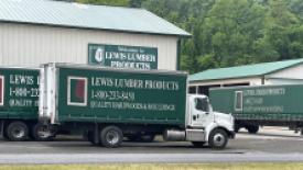 Lewis Lumber Products Curtain Side Delivery Fleet