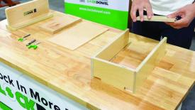 Lockdowel Channel Lock system for drawer box assembly