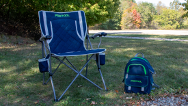 Festool directors chair and backpack cooler