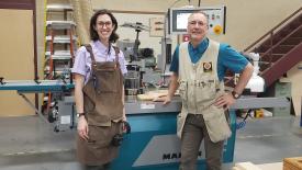 Lizzy Conley and Patrick Molzahn Madison College Cabinetmaking program