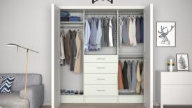 Tidy Squares reach-in closet