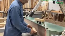 Matt Buell at edge sander
