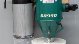 Grizzly wall-mount HEPA cyclone dust collector