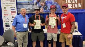 Cedar Ridge High School Students with WCA Green Credentials