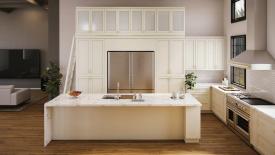 Innovation Cabinetry seaside dune shaker kitchen