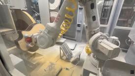 Robot buffing at Taylor Guitars