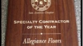 Allegiance Floors Named 'Specialty Contractor of the Year'