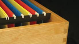 Pre-Cut Slot File Drawers
