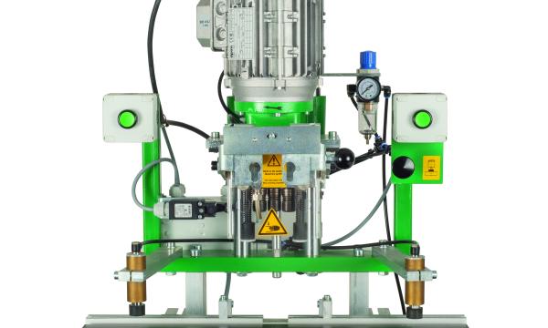 Grass boring and insertion machine
