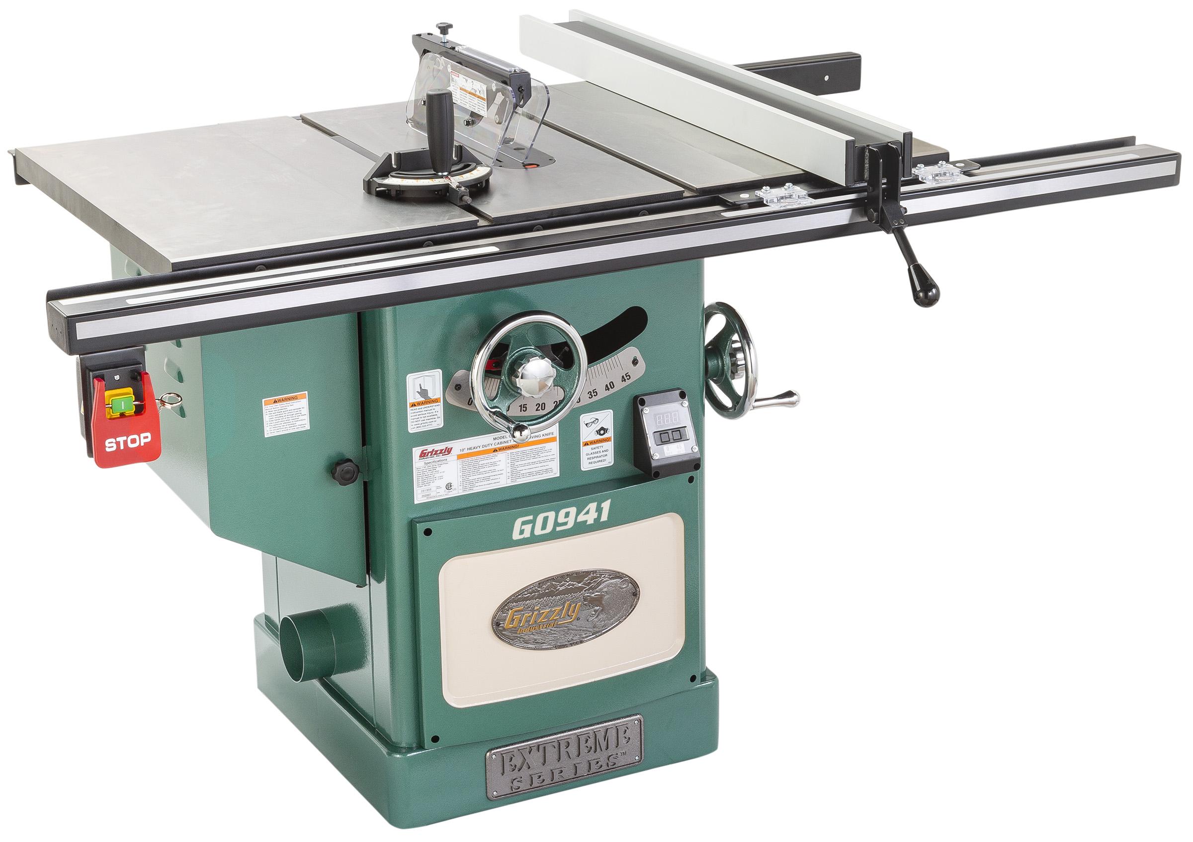 Grizzly G0941 10-inch cabinet table saw