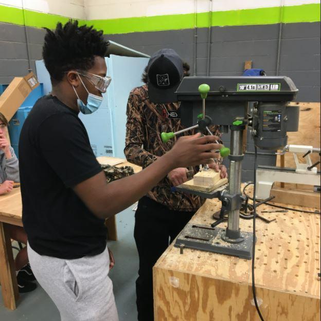 Holmes High School woodworking program