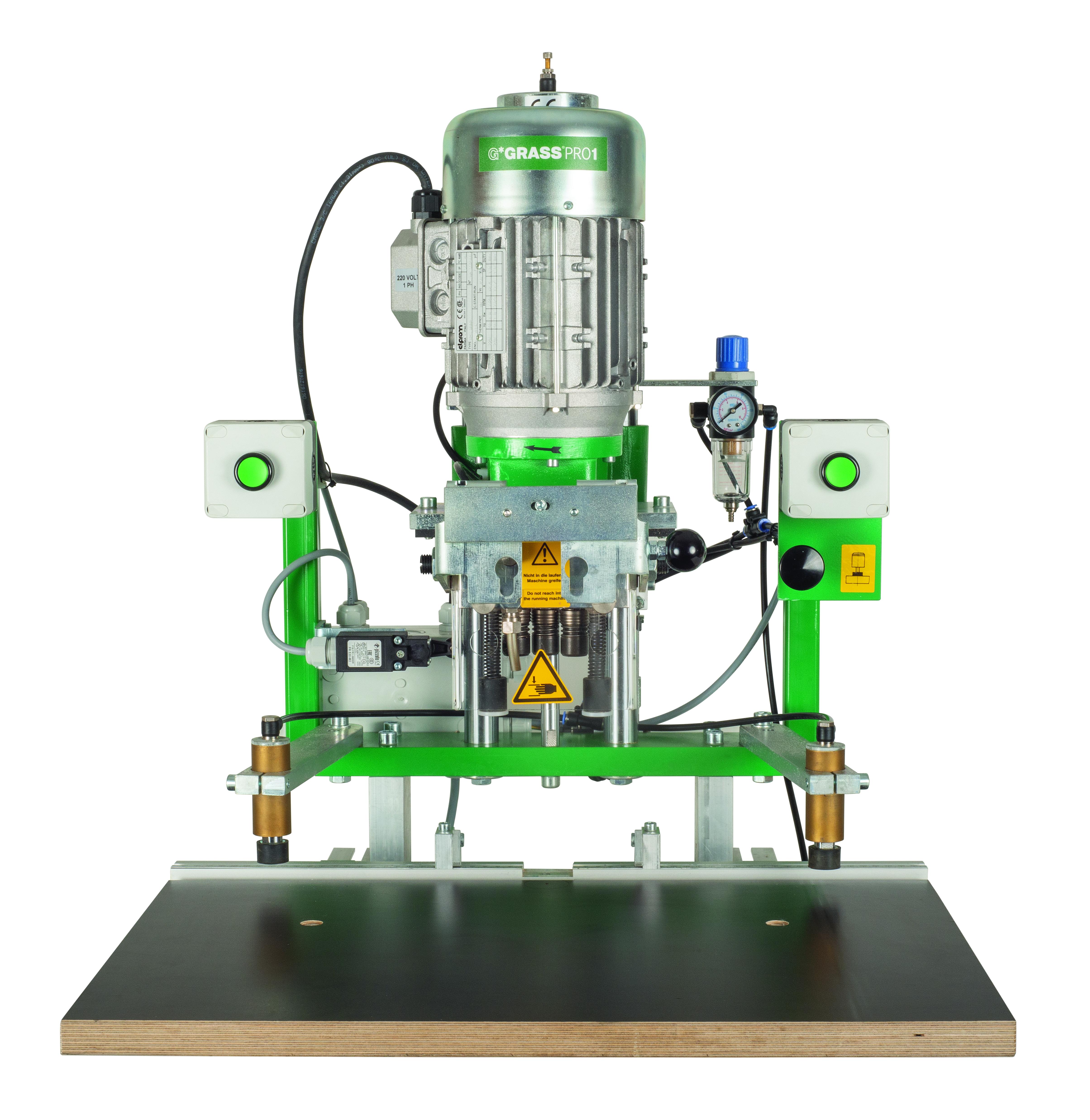 Grass boring and insertion machine