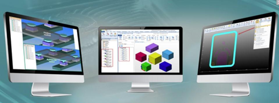 Alphacam CAM computer screens