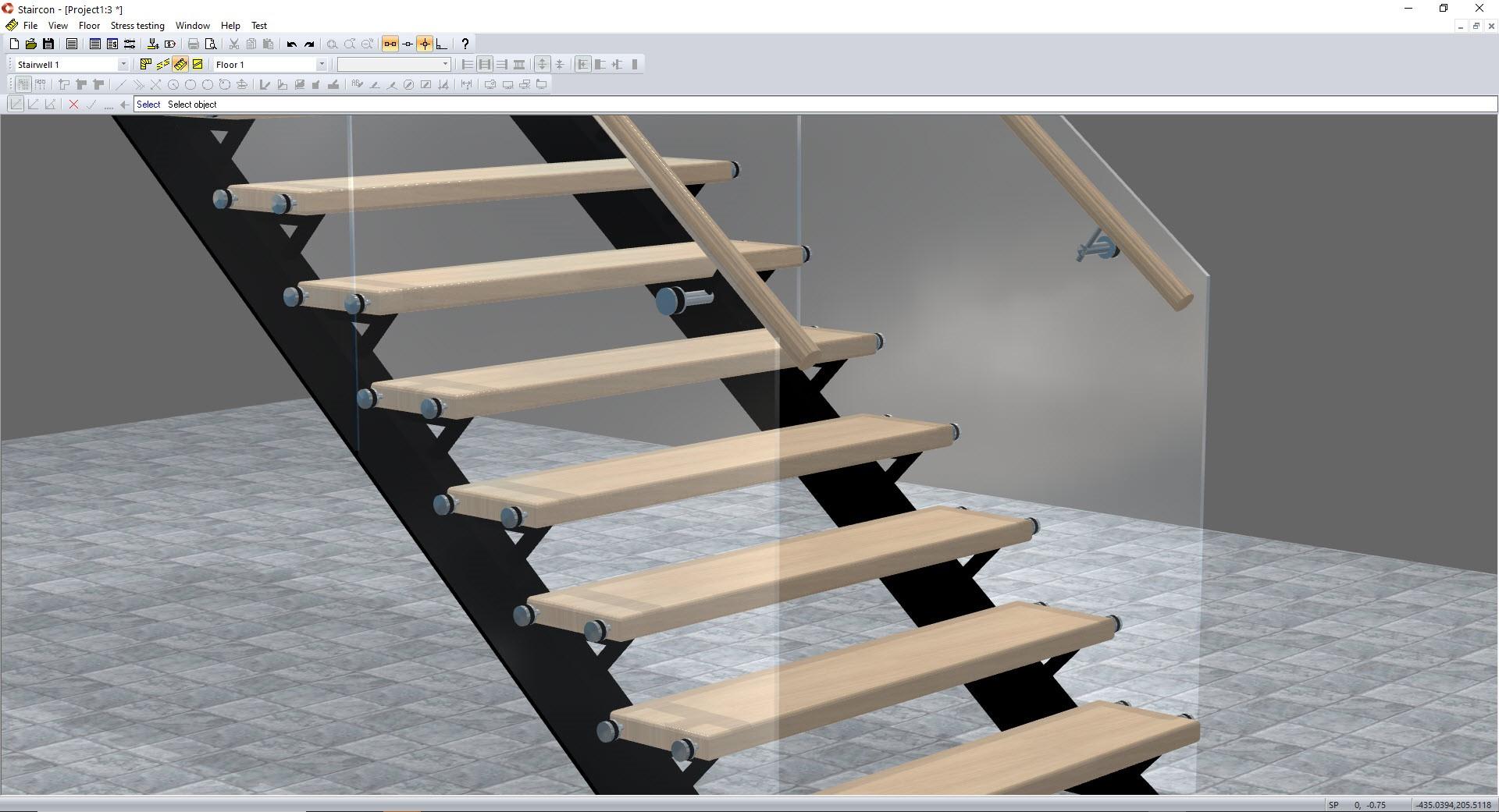 Elecosoft Staircon metal stringer design