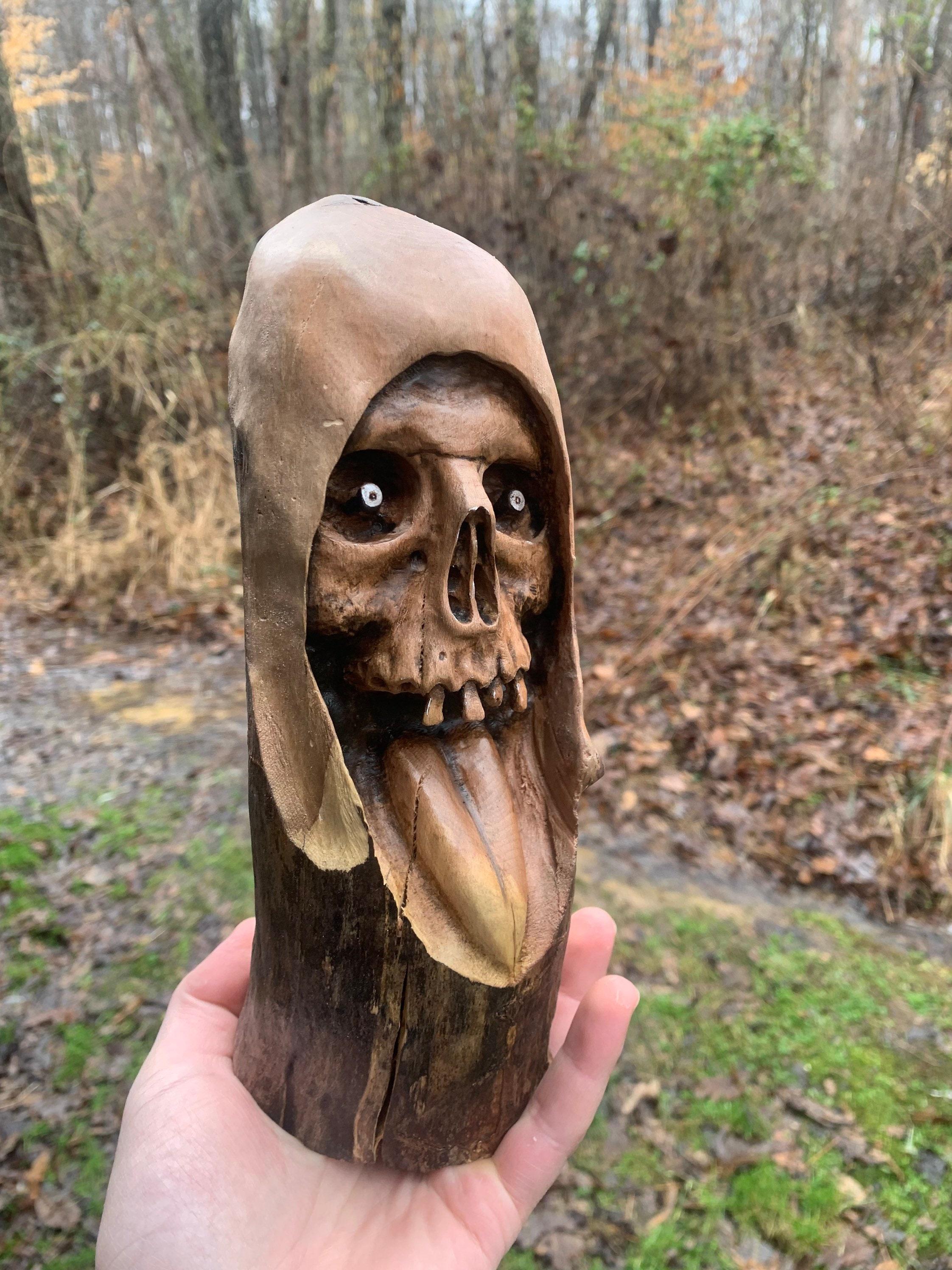 Josh Carte "Keeper" carving